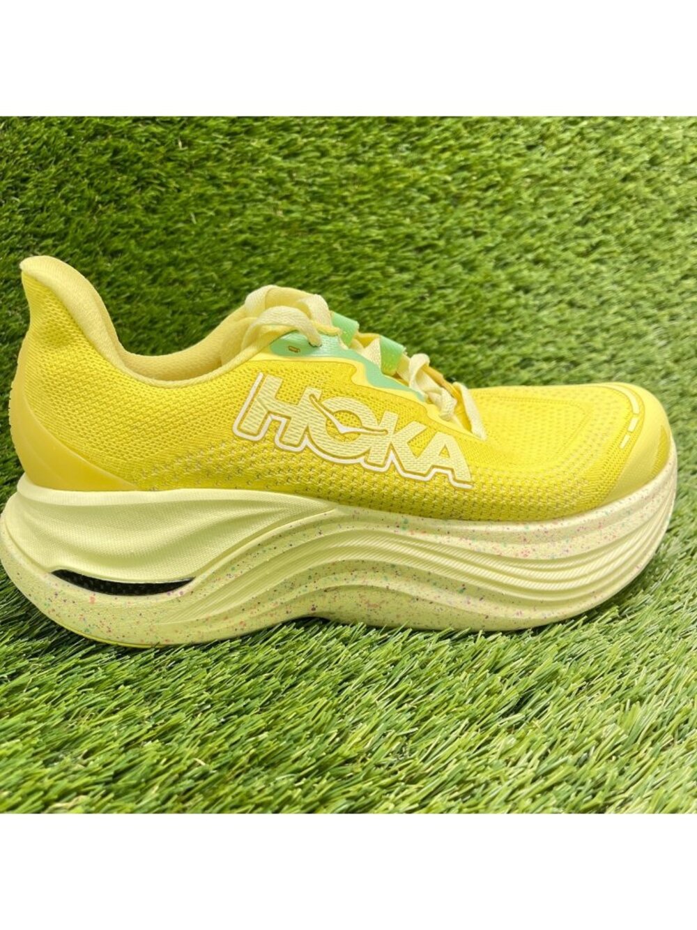 Hoka One One Skyward X Womens Size 9 Yellow Athletic Running Shoes Sneakers
